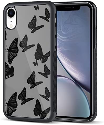 OOK Kemény tok iPhone XR Körben Sokk Abszorpciós védőburkolatot a Pillangók Design keréknyom Anti-Skid Vezeték nélküli