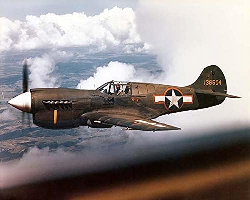 Curtiss P-40 Warhawk második VILÁGHÁBORÚ 11x14 Ezüst-Halogenid-Fotó Nyomtatás