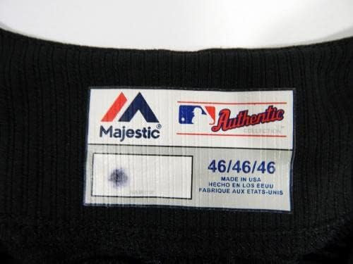 Miami Marlins Lopez 90 Játékban Használt Fekete Jersey gyakorlást ST 46 6 - Játék Használt MLB Mezek