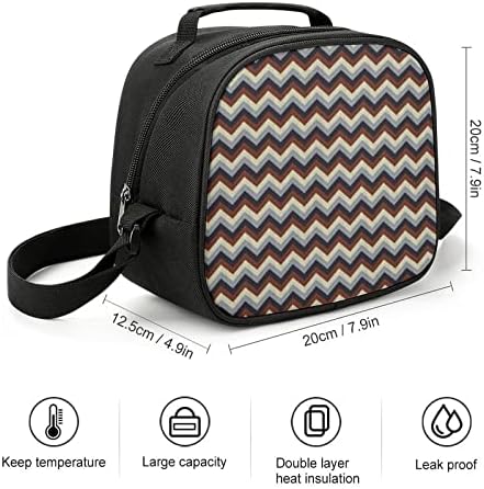 Háromszög Absztrakt Geometriai Aranyos Ebéd Bag Szigetelt Bento Box Újrafelhasználható Hűvösebb Tote Konténerek Jég