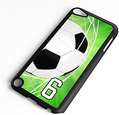 iPod Touch Case 6. Generációs vagy 5. Generációs Futball-Labda 6700 Választani Minden Játékos Jersey-i Száma 6, Fekete