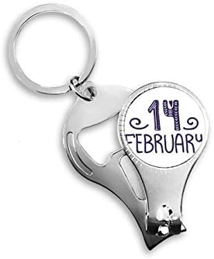 Február 14-Szerelmes Idézet Kézírás Köröm Zimankó Gyűrű Kulcstartó Sörnyitó Clipper