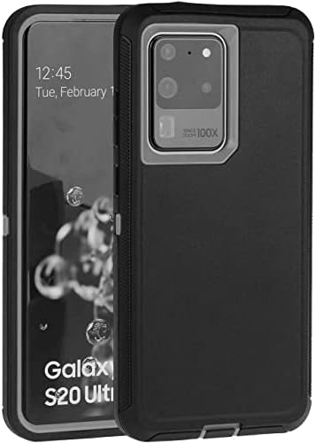 Tok Galaxy S20 Ultra 5G Védő Csepp Bizonyíték, nagy teherbírású tok Samsung Galaxy S20 Ultra - Fekete Szürke