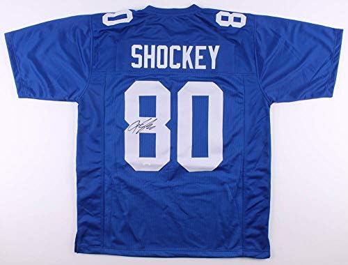 Jeremy Shockey Aláírt Aláírt New York-i Football Mez - SZÖVETSÉG Hologram