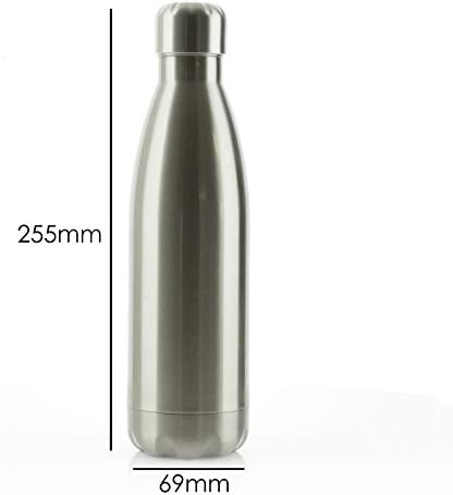 Személyre szabott Víz Üveg BPA Mentes, 500ml Sima Ezüst Rozsdamentes Acél Flaska, a Hideg-Meleg Italok, Egyedi kialakítású