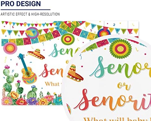 Allenjoy Senor vagy Senorita Fiesta Nemek közötti Mutatják Hátteret Fiú Lány Cinco De Mayo Baba Zuhany Születésnapi