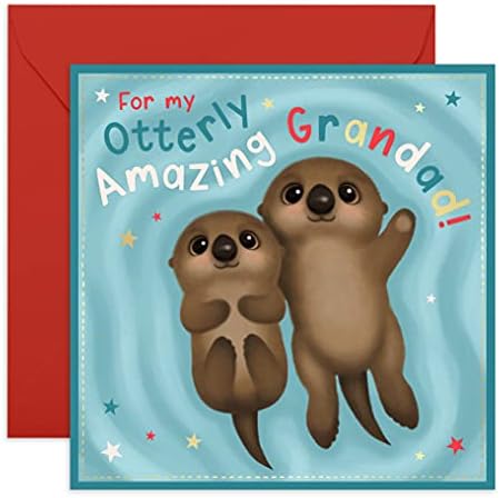 KÖZPONTI 23 - Aranyos Nagypapa Születésnapjára Kártya - 'Otterly Csodálatos Nagyapa' - Édes Születésnapi Kártyák Nagyapa
