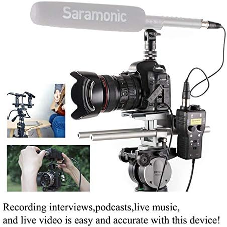 Saramonic SmartRig+ 2-Csatorna, XLR/Mikrofon, 3,5 mm-es Audio Mixer a fantomtáp Előerősítés & Gitár Felület DSLR Fényképezőgépek,