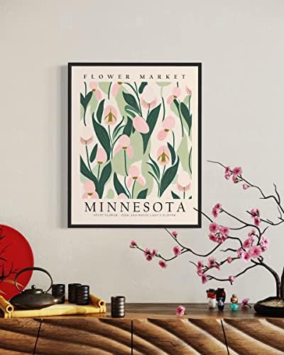 Minnesota Art Print, Minnesota Poszter Wall art Dekor, Minnesota Állam Térkép Utazási Poszter, Home Office Fali Dekoráció,
