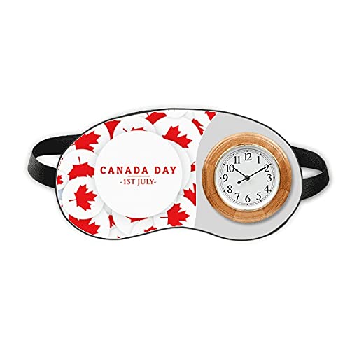 Július 4-Juhar Boldog Kanada Nap Aludni Szem Fejét Óra Utazás Árnyékba Borító