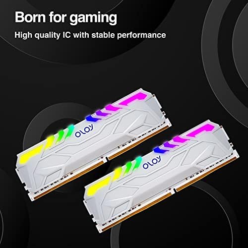 OLOy DDR4 RAM-16 GB (2x8GB) Fehér Bagoly Aura Fordította: RGB 2666 MHz CL19 1.2 V 288-Pin Asztali UDIMM (MD4U0826190BHVDA)