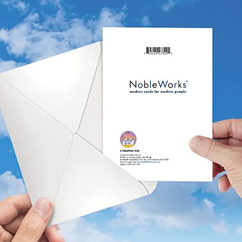 NobleWorks - Vicces apák Napja Papír Kártya, 5 x 7 Hüvelyk Boríték (1 Kártya) - Dinoszaurusz Barbecue C7888FDG
