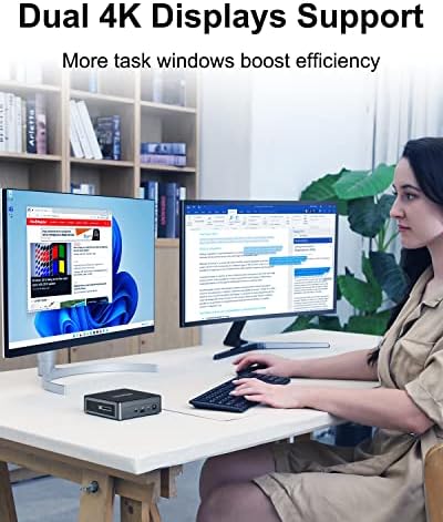 GEEKOM Mini AIR11 Mini PC Windows 11 Pro 8GB DDR4 RAM, 256 gb-os M. 2 SSD-t, Mini Játék Számítógép Processzor Intel