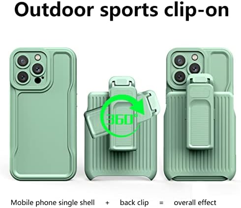 Telefon Védő tok Kompatibilis az iPhone 12 Pro Max 6.7 hüvelyk Esetben a Klip, Beépített 360° - os Forgatás Gyűrű Állni