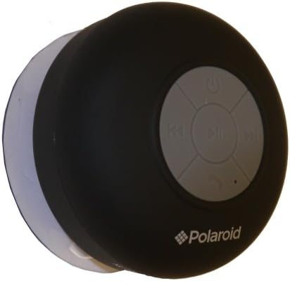 Polaroid Bluetooth Vezeték Nélküli Zuhany Hangszóró, Hordozható & Újratölthető Rendszer (Fekete)