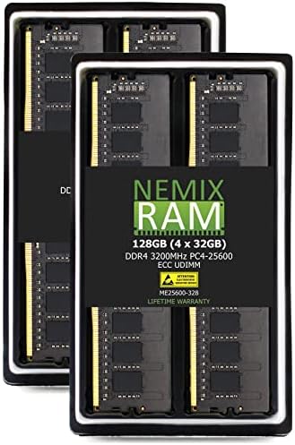 NEMIX RAM 16GB DDR4-3200 PC4-25600 ECC UDIMM Szerver Memória Frissítés Kompatibilis Dell PowerEdge R250 Rack Szerver