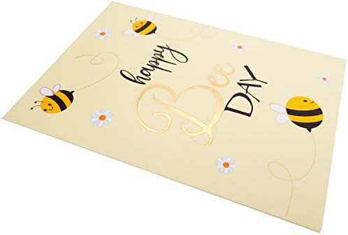 Szülinapi Kártyát - Egyetlen Boldog a Méh Nap Születésnapi üdvözlőlap A Méh Témájú Fél - Arany Fólia Méhek, valamint