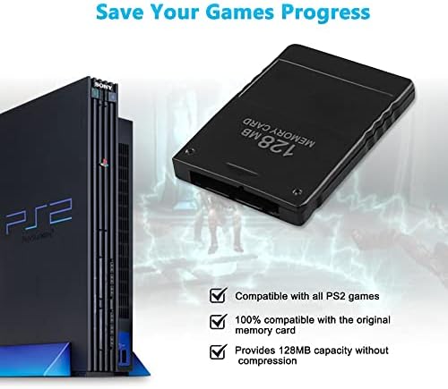 Xahpower PS2 Memória Kártya 128MB Nagy Sebességű memóriakártyát a Sony Playstation 2