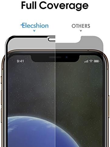 Elecshion (Teljes Lefedettség) Adatvédelmi képernyővédő fólia (2 Csomag) a 2019 iPhone 11 Pro Max / 2018 iPhone Xs MAX,