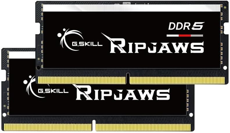 G. Készség RipJaws DDR5 so-DIMM Sorozat 32 GB (2 x 16GB) 262-Pin-SDRAM DDR5 4800 CL40-39-39-76 1.10 V Dual Channel Asztali