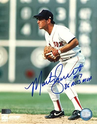 Marty Barrett Aláírt 8x10-es Fénykép a Boston Red Sox AIV AA21302 - Dedikált MLB Fotók