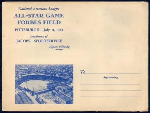 1944-ben All-Star Game Program dedikált/által aláírt 16 játékos a borító - PSA/DNS - MLB Dedikált Egyéb Tételek