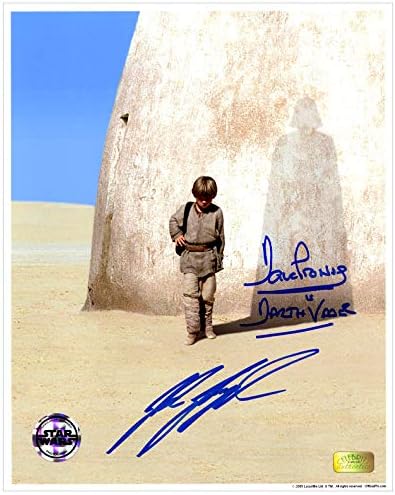 David Prowse, Jake Lloyd Dedikált Star Wars-Baljós Árnyak Anakin 8×10 Fotó