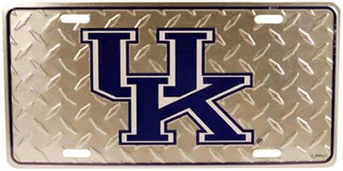 NCAA Kentucky Wildcats Gyémánt Lemez Autó Tag