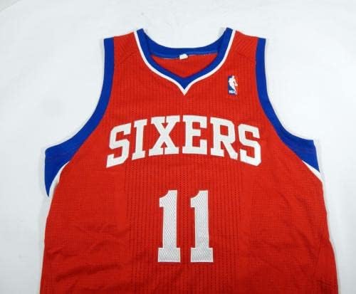 Philadelphia 76ers Eric Maynor 11 Játék Kiadott Piros Mez L DP37481 - NBA Játék Használt
