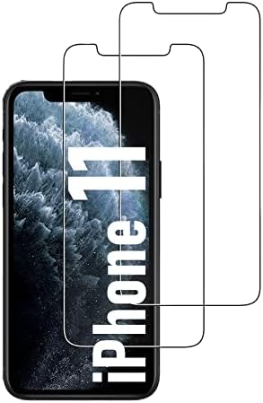 [Pack 2] Edzett Üveg kijelző Védő fólia iPhone 11, 9H Keménység, Keményen Edzett Üveg, HD Képernyő Védő, 2.5 D, Ultra