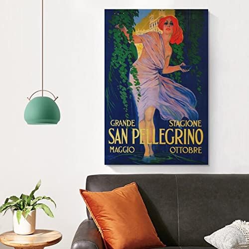 Évjárat Művészet Plakát Leopoldo Metlicovitz San Pellegrino Festés Vászon Nyomtatás, Ajándék Vászon Festmény, Poszterek,
