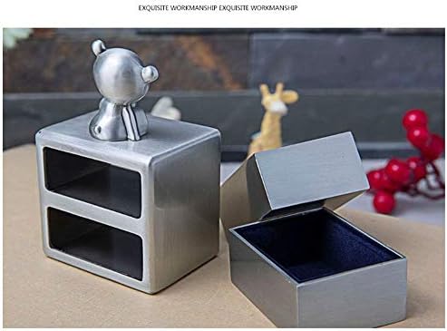 Mini gyönyörű ékszer tároló doboz,Bizsu Mezőbe,Európai Stílusú Baba birthbox, lombhullató Fogat Doboz, Fém high-end