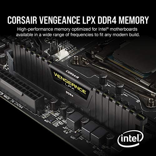 Corsair Vengeance LPX 16 gb-os (2 X 8GB) DDR4 3200 (PC4-25600) C16 1.35 V Asztali Memória - Fekete