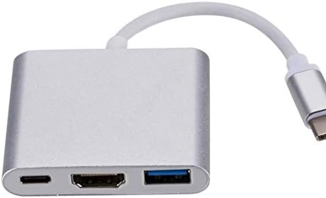 N/A 3 in 1 USB C Hub PD USB 3.0 Többportos Adapter USB 3.1 C Típusú Férfi, HDMI-Kompatibilis Adapter (Szín)