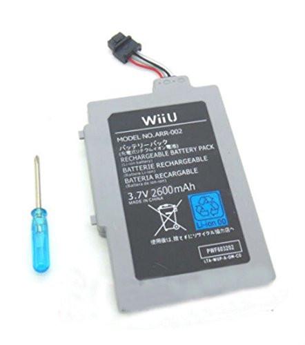 Kiegészítő Akkumulátor a Nintendo Wii U Gamepad 2600mAh 3.7 V-os Újratölthető videojáték Kiegészítők, Akkumulátorok