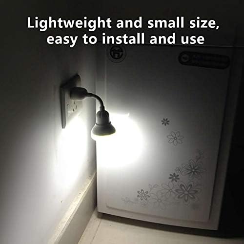 xuuyuu Mozgásérzékelő US Plug Éjszakai Fény, 5W PIR Emberi Test Érzékelő LED Lámpa Beltéri Meleg Fehér Fény Otthon Hálószoba