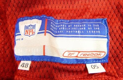 2005-ben a San Francisco 49ers Sanders 67 Játék Kiadott Piros Mez 48 DP37153 - Aláíratlan NFL Játék Használt Mezek