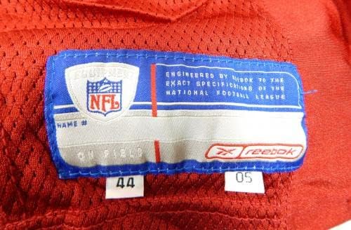 2005-ben a San Francisco 49ers Kevan Barlow 32 Játék Kiadott Piros Mez 44 DP37138 - Aláíratlan NFL Játék Használt Mezek