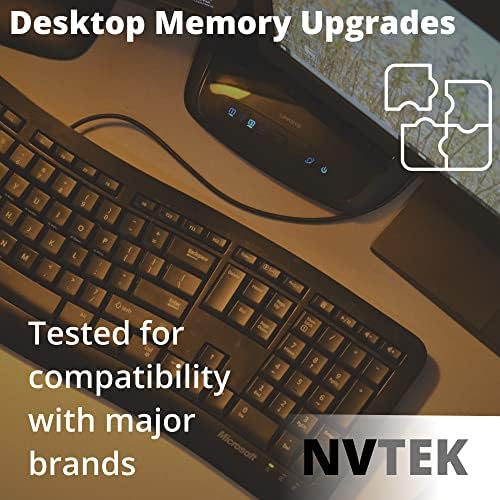 NVTEK 16GB (2X8GB) DDR4-3200 PC4-25600 1Rx8 Non-ECC UDIMM Asztali PC Memória bővítés