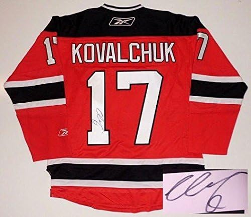 Ilya Kovalchuk Aláírt 2012-Ben Stanley-Kupa New Jersey Devils Reebok Jersey - Dedikált NHL-Mezek
