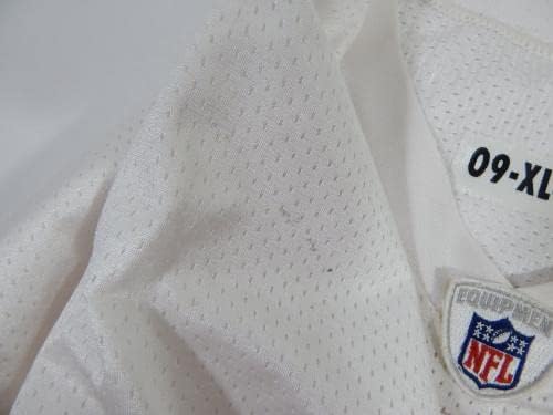 2009-ben a San Francisco 49ers Demetric Evans 93 Játék Használt Fehér Gyakorlat Jersey XL 0 - Aláíratlan NFL Játék