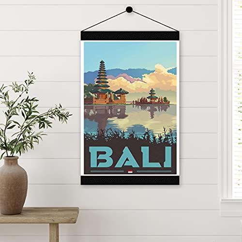 Indonézia Bali Vintage Travel Plakátok a Világ minden tájáról Táj Wall Art Nyomtatás Dekoráció Festés Ajándék, lakberendezési