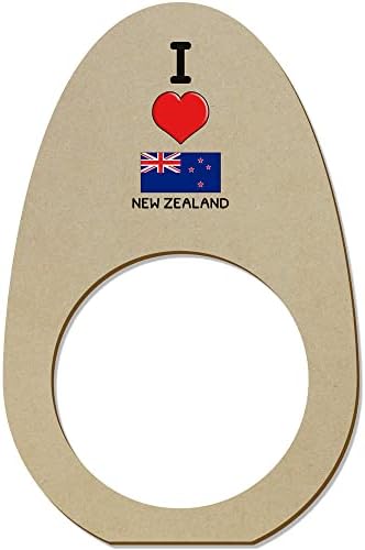 Azeeda 5 x 'Szeretem, Új-Zéland' Fa Szalvéta Gyűrű/Jogosultjai (NR00052228)