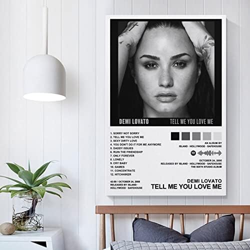 Demi Lovato – Mondd, Hogy szeretsz Vászon Plakátok Wall Art Hálószoba, Iroda Szoba Dekoráció Ajándék Unframe-style12x18inch(30x45cm)