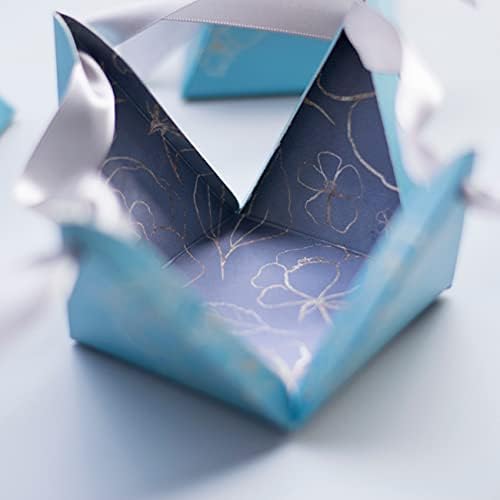 SHUKELE LPHZ915 50pcs/sok Háromszög alakú Cukorkát Doboz Party kellék vagy Ajándék díszdobozban Esküvői Ajándékok Vendégek