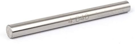 X-mosás ragályos 4.64 mm-es Dia GCR15 Hengeres Rúd Mérési Plug Pin-Gage Nyomtávú Ezüst Hang(4.64 mm-es Dia GCR15 Cilindro