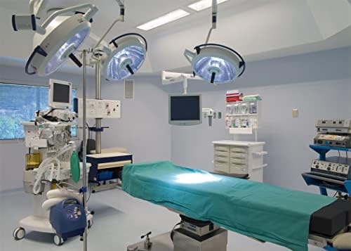 BELECO Kórházi Hátteret 10x8ft Szövet Operációs Szoba Hátteret Orvos Műtétet Érzéstelenítés Ágy Betegágyból, Orvosi