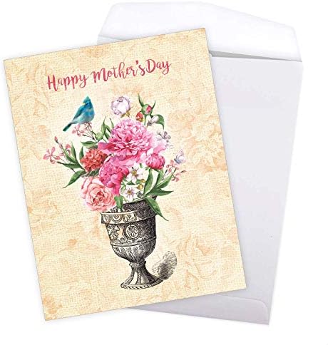 A Legjobb Kártya Cég - Nagy anyák Napja Kártya (8,5 x 11 Hüvelyk) - Szép Virágok, Virágos Kártya Anya - Virágzó Urnák