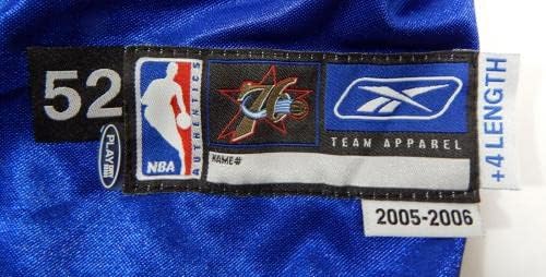 2005-06 Philadelphia 76ers Üres Játék Kiadott Kék Mez 52 DP44672 - NBA Játék Használt