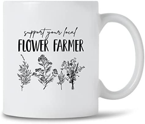Támogatja A Helyi Virágos Farmer Bögre A Hazai Piacon Bögre Ajándék Minimalista Virág Szerető Vadvirág Természet Szerelmese